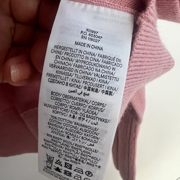 BODEN Pink Scallop Collar Cardigan Sweater - Size XL - Picture 6 of 8